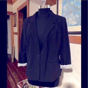 Kensie blazer polka dot lined